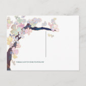 Glittery Night Wedding Save the Date Ankündigungspostkarte (Rückseite)