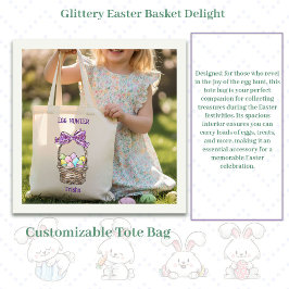 Glittery Oaster Basket Freude individuell anpassba Tragetasche