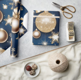 Glittery Ornaments Geschenkpapier