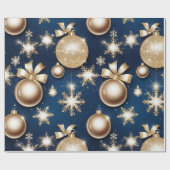 Glittery Ornaments Geschenkpapier (Flach)