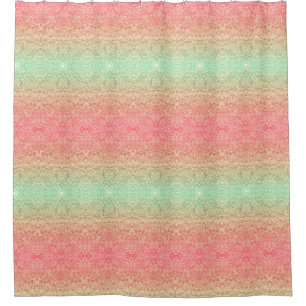 Glittery Paillettespitzemuster Duschvorhang