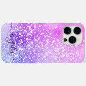 Glittery Pale Pink Ombre Glam Signature Case-Mate iPhone Hülle (Rückseite (Horizontal))