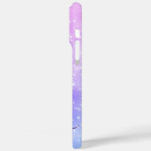 Glittery Pale Pink Ombre Glam Signature Case-Mate iPhone Hülle (Rückseite / Links)