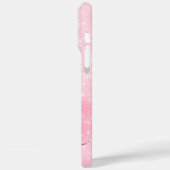 Glittery Pastel Pink Ombre Glam Signature Case-Mate iPhone Hülle (Rückseite / Links)
