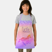 Glittery Pastel Rainbow Unicorn Schürze (Insitu)