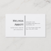 Glittery Pastellblaues und rosa mit Herzen Visitenkarte (Rückseite)