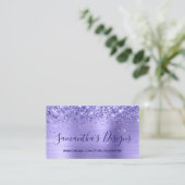 Glittery Periwinkle Foil Online Store Visitenkarte (Stehend Vorderseite)