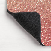 Glittery Pink Gold Melon Mousepad (Ecke)