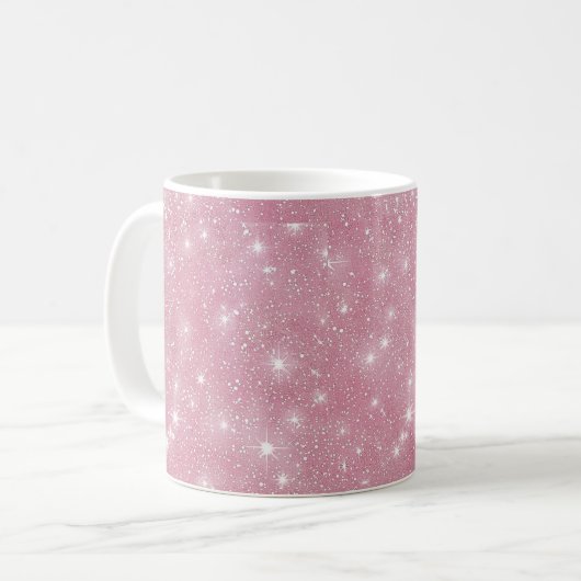 Glittery Pink Kaffeetasse (Vorderseite Links)