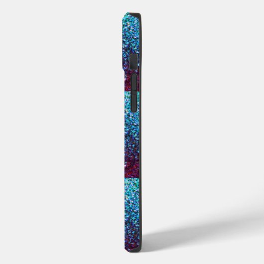 Glittery Pink Lila Ombre Abstrakt Monogram Case-Mate iPhone Hülle (Rückseite / Links)