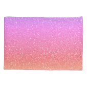 Glittery Pink Lila Ombre farbenfrohe Happy Birthda Kissenbezug (Rückseite)