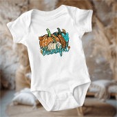 Glittery Pumpkins Baby Erntedank Bodysuit Baby Strampler