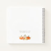 Glittery Pumpkins wünscht sich ein neues Gästebuch Notizblock (Rückseite)