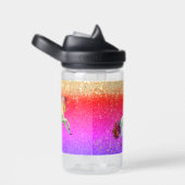 Glittery Rainbow Unicorn Trinkflasche (rechts)