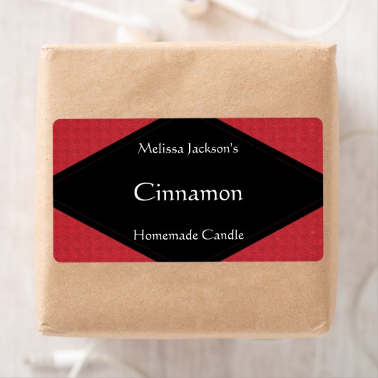 Glittery Red Soap oder Candle Label (Insitu)