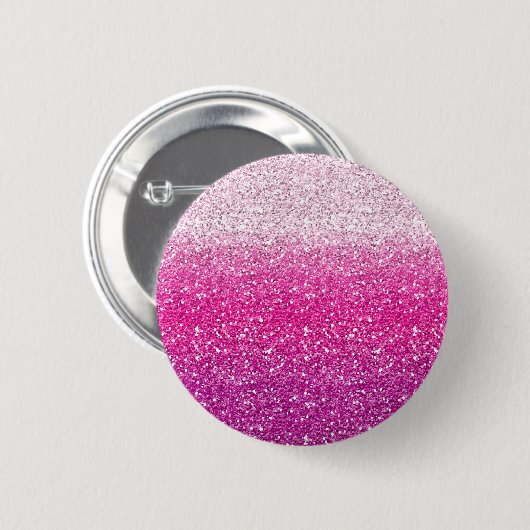 Glittery rosa Ombre Button (Vorne & Hinten)