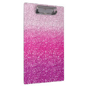 Glittery rosa Ombre Klemmbrett (Rechts)