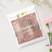 Glittery Rose Gold Baby Dusche Geschenktütchen (Versiegelt)