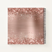 Glittery Rose Gold Foil 50 & Fabulous Guest Notizblock (Rückseite)