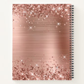 Glittery Rose Gold Foil 50 & Fabulous Notizblock (Rückseite)