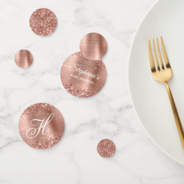Glittery Rose Gold Foil Babydusche Konfetti