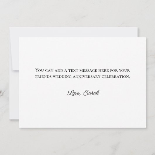 Glittery Rose Gold Foil Modernes glückliches Jahr Karte (Rückseite)