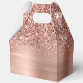 Glittery Rose Gold Glam 16 . Geburtstag Geschenkschachtel (Rückseite)