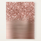 Glittery Rose Gold Glam Planer (Rückseite)