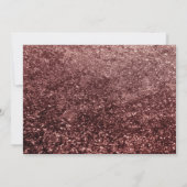 Glittery Rose Gold Stock Bar Couples Dusche Einladung (Rückseite)