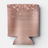 Glittery Rose Goldene Foil 75. Geburtstag Dosenkühler (Rückseite)