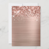 Glittery Rose Goldene Foil Piazza della Riforma Save The Date (Rückseite)