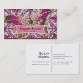 Glittery Schmetterlings-Druck Visitenkarte (Vorne/Hinten)