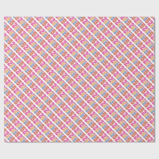 Glittery Senior Year 2025 Geschenkpapier (Flach)