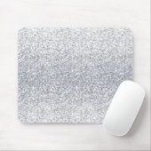 Glittery silbernes Ombre Mousepad (Mit Mouse)