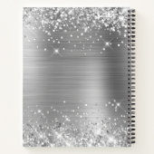 Glittery Silver Foil Abschluss Guest Notizblock (Rückseite)