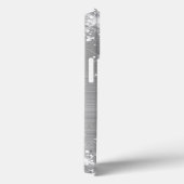 Glittery Silver Foil Elegantes Monogramm Case-Mate iPhone Hülle (Rückseite / Rechts)