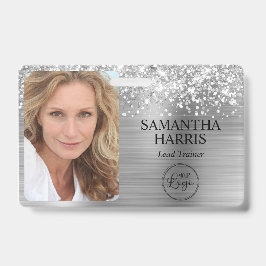 Glittery Silver Foil Logo and Photo Ausweis