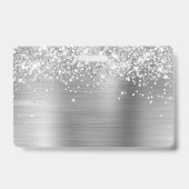 Glittery Silver Foil Logo und Foto Ausweis (Rückseite)