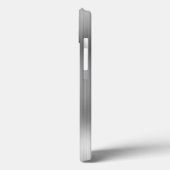 Glittery Silver Foil Modern Girl Signature Case-Mate iPhone Hülle (Rückseite / Links)