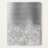 Glittery Silver Glam 2025 Planer (Rückseite)