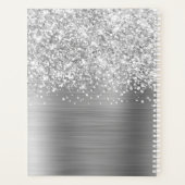 Glittery Silver Glam Planer (Rückseite)