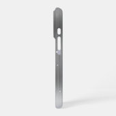 Glittery Silver Metallic Girly Signature iPhone Hülle (Linke Seite)