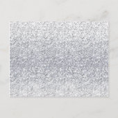 Glittery Silver Ombre Postkarte (Vorderseite)