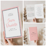 Glittery Silver & Pink Bat Mitzvah Faltprogramm Flyer<br><div class="desc">Das Gewicht dieses Papiers ist perfekt für Ihr Programm. Es ist viel schwerer als Kopierpapier und eignet sich perfekt für Ihre Einwegprogramme. Verwenden Sie die Vorlage,  um Ihre Informationen auszufüllen. Mit der Funktion "Weitere Anpassung" können Sie den Schriftart (Größe,  Stil,  Farbe) ändern,  weitere Textzeilen hinzufügen oder das Textlayout ändern.</div>