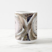 Glittery Silver Rose Petals Personalisiert Kaffeetasse (Mittel)