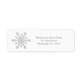 Glittery Sparkle Silver Snowflake zu Weihnachten (Vorne)