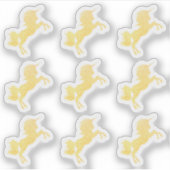 Glittery Sparkle Unicorn - Magisches Sparkle Party Aufkleber (Vorderseite)