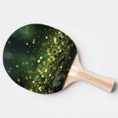 ☘️ Glittery St. Patrick's Day Bokeh Tischtennis Schläger (Seitenansicht)