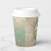 Glittery Stardust am Grünen Geburtstag Personalisi Pappbecher (Rechts)
