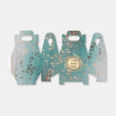 Glittery Stardust auf Blue Aquamarin Geschenkschachtel (Ungefaltet)